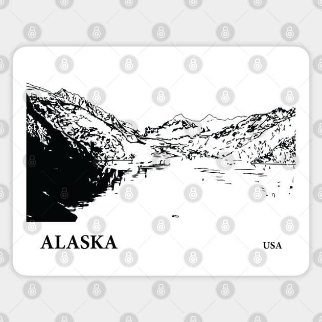 Alaska USA Sticker by Lakeric
